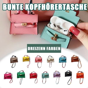 Stoßfest Mini Birkin Tasche Anhänger for Für airpods3 Kopfhörer Lippenstift Neu - Bild 1 von 24