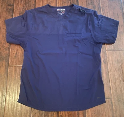 Blusa Médica Grey’s Anatomy Clásica Para Mujer Azul Marino M Foto 1 de 4