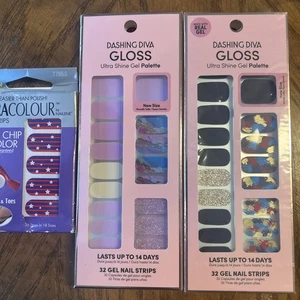 Dashing Diva, sortiert 3er Pack Gloss Ultra Shine Gel Palette, Gel Nagelstreifen - Bild 1 von 5