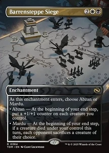 1x - Barrensteppe Siege - Borderless #384 - Tarkir: Dragonstorm - NM MTG - Bild 1 von 1