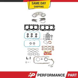 Full Gasket Set Bearings Rings Fit 98-01 Chrysler Concorde 3.2 SOHC - Picture 1 of 11