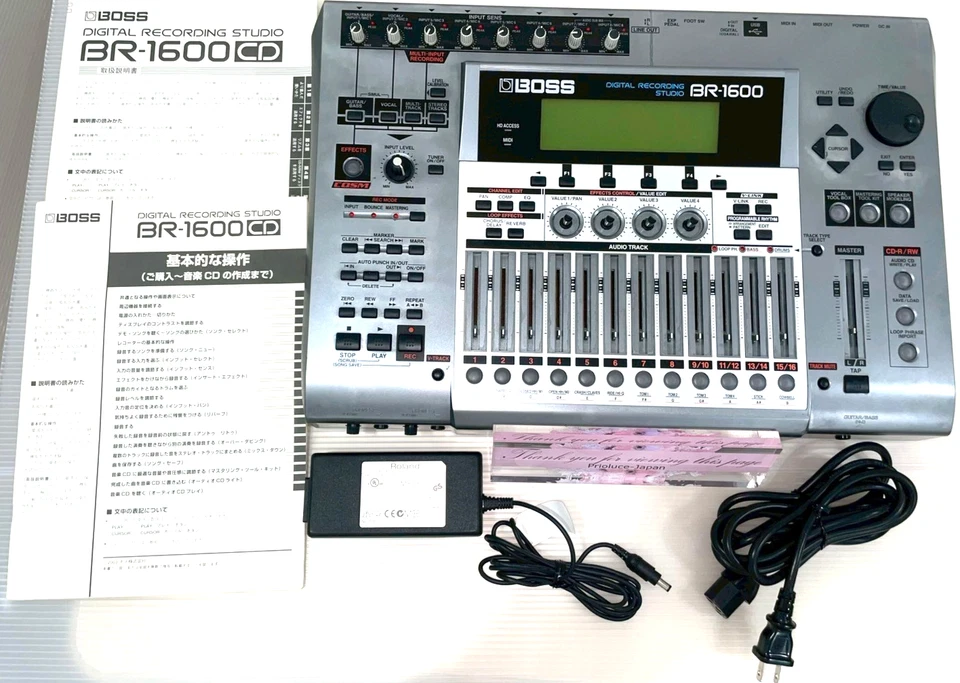 BOSS BR-1600CD Digital Multitrack Recorder Tested with adapter manual and CD - Image 1 of 4