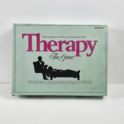 Vintage Therapy Board Game Pressman 1986 Complete Adult Life Game Clean - Image 1 of 4