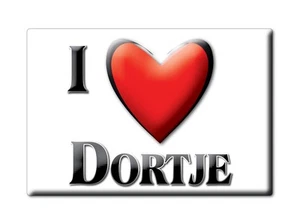 Imán de nevera Dortje nombre apellido amor San Valentín cumpleaños regalo - Imagen 1 de 9