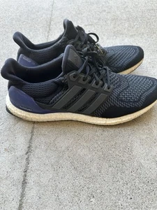 Adidas Ultra Boost 1.0 BLACK PURPLE 2015 Size 11 - Picture 1 of 8