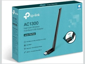 TP-LINK Archer T3U Plus 1300Mbps Wireless Dual-Band USB Adapter - Black - Picture 1 of 8