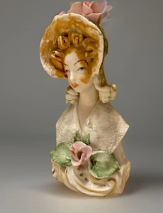 Vintage 1940’s Cordey Woman Lady Porcelain Figurine 5028 Statue Bust - Italy - Picture 1 of 10