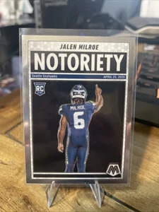 2025 Panini Mosaic Football Jalen Milroe Notoriety #15 Seahawks RC - Picture 1 of 1