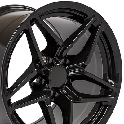 17" Gloss Black Rear Wheel for 1993-2002 Pontiac Firebird - RVO1635 - Image 1 of 4