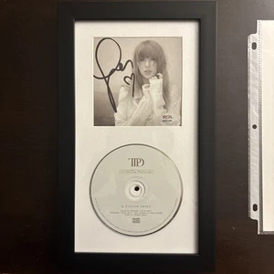 Taylor Swift Signed CD W/Heart Framed PSA/DNA COA Tortured Poets Department TTPD - Picture 1 of 2