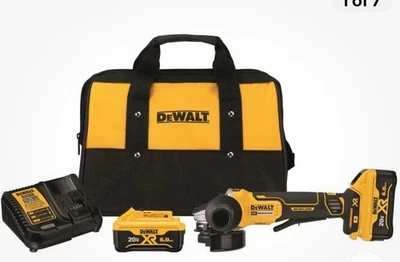 DeWalt DCG413R2 4.5" 20V Interruptor de paleta S Kit de amoladora angular con freno de retroceso Foto 1 de 4