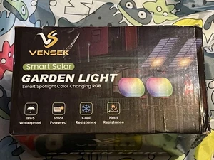 Smart Solar RGBW Outdoor Spotlight, App Control, Color Change, Music Sync, Sched - Picture 1 of 18