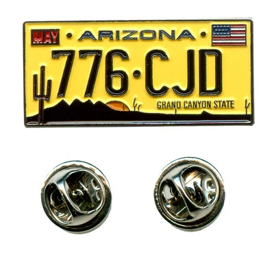HEGIBAER Arizona Autokennzeichen USA Phoenix Bundesstaaten Button Pin Anstecker 0559