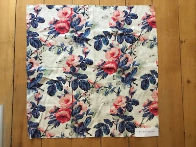RALPH LAUREN 24" X 24" REMANESCENTE DE TECIDO "Alabama Floral Americana" EUA # 81 - Imagem 1 de 4