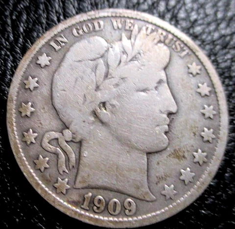 1909-S  BARBER HALF DOLLAR Cover