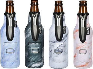4 Pcs Beer Bottle Sleeves Neoprene Insulator Sleeves Bottle Jackets Sleeves 1... - Picture 1 of 7