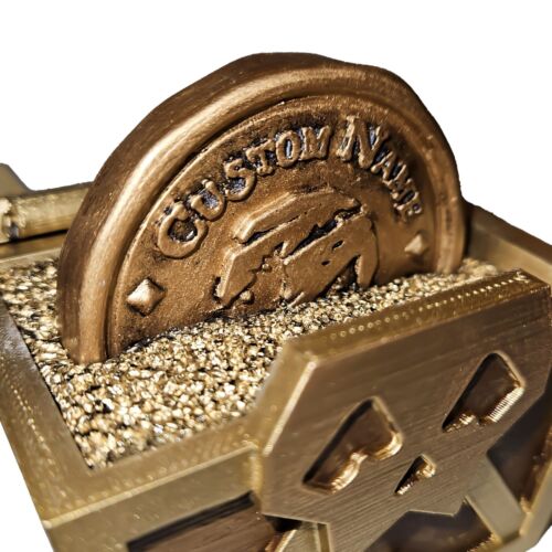 Have your Name on a Custon SoT Treasure Coin with Treasure Chest Holder