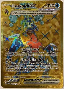 Pokemon Knakrack ex GOLD HYPER | Deutsch 260/182 Paradox Rift | Near Mint - Bild 1 von 2