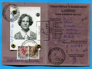 SIRACUSANA - £.130 + £.20  su TESSERA POSTALE DI RICONOSCIMENTO (279462) - Picture 1 of 2