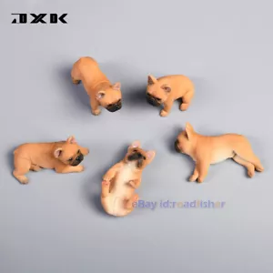 JXK 1/12 Bulldog Francés Linda Mascota Perro Figura Animal Modelo Coleccionista Decoración Pintada - Imagen 1 de 21
