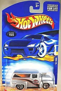 2001 Hot Wheels Mainline/Collector #155 Harley Davidson '56 FORD Silver w/5 Sp - Picture 1 of 5