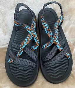 MEGNYA Women's Comfortable Walking Sandals with Arch Support, Athletic Hiking 10 - Picture 1 of 7
