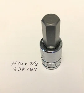 Kobalt H 10mm x 3/8" Dr Hex Bit Socket 338187  Free Shipping - Picture 1 of 2