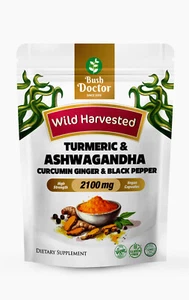 Supporto articolazione curcuma, ashwagandha, zenzero e pepe nero 200 capsule vegane - Foto 1 di 2
