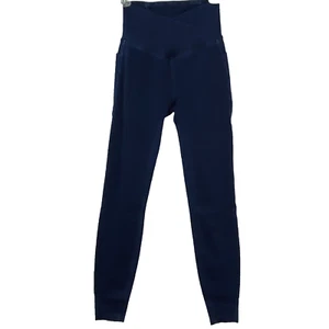 Halara XS Flex Crossover Side Pocket Washed Stretchy Knit Denim Work Leggings - Bild 1 von 14