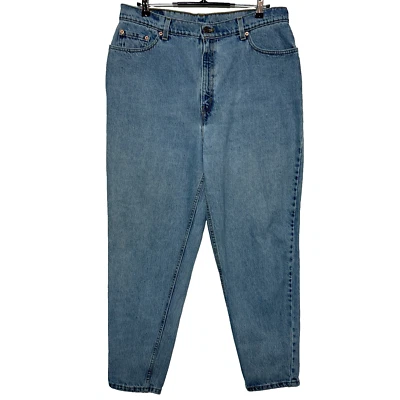 Vintage Levis 550 Jeans Womens 18W Blue Measures 35x30 Relaxed Tapered 1998 USA - Image 1 of 4