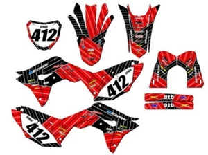 2019-2020 CRF 450 R RACE SERIES Red Senge Graphics Kit Compatible with Honda - Picture 1 of 10