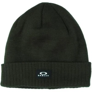Oakley Mens Beanie Ribbed 2.0 New Dark Brush Green Knit Warm Stretch Winter Hat - Picture 1 of 2