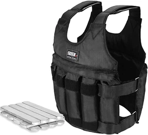 Adjustable Strength Training Weighted Vest Exercise Fitness Body Workout Jacket - Picture 1 of 4
