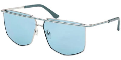 Gafas de sol Guess para mujer brillantes plateadas geométricas con barra de cejas - GU7851-10V Foto 1 de 3