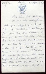 ancienne lettre a en-tête de l'U.S. Army . 1949 - Picture 1 of 2