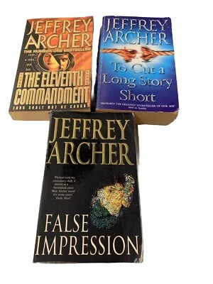 Jeffrey Archer X 3 Books Drama Thriller Adventure Mystery Crime  Bundle - Image 1 of 4