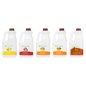 Tea Zone Premium Fruit Syrup Concentrated for Bubble Tea Boba 64 oz, 25 Flavors - Picture 1 of 50