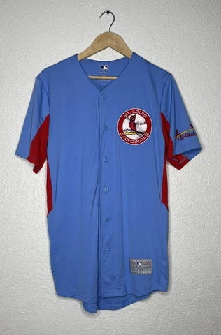 St. Louis Cardinals Jersey #6 Musial Mens Size S Blue & Red Cover