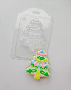 CHRISTMAS TREE MOLD Soap Mold, Pine Tree Bath Bomb Mold Chocolate, Fondant Mold, - Picture 1 of 1