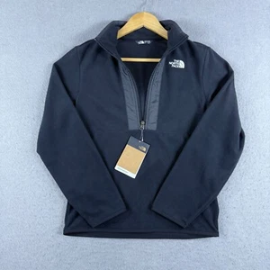 The North Face Youth Glacier 1/4 Zip Pullover Fleece Size L (14/16) Black - Picture 1 of 9