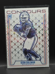 2024 Panini Phoenix Contours Lazer #15 Keon Coleman RC ROOKIE Bills - Picture 1 of 2