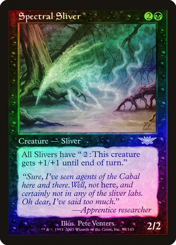 Spectral Sliver FOIL Legions HEAVILY PLD Black Uncommon MAGIC MTG CARD ABUGames - Image 1 of 1