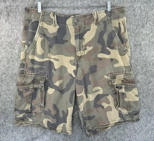 American Eagle Shorts Herren 36 Camouflage Camouflage Cargo länger Baggy Ripstop - Bild 1 von 12