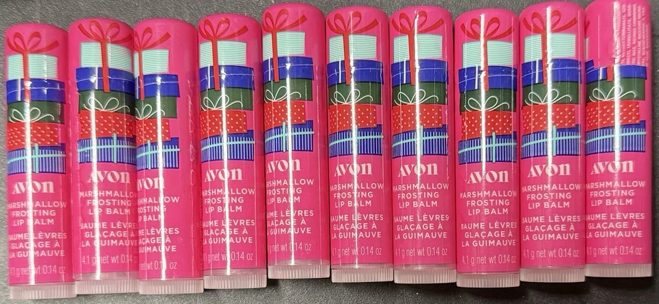 10x Bálsamo Labial Esmerilado Malvavisco Avon Sellado Nuevo Antiguo Stock Foto 1 de 1