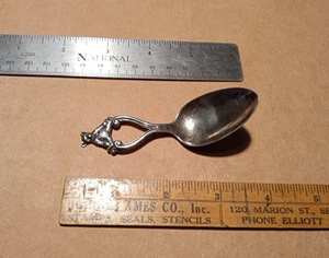 Antiguo oso de peluche de plata esterlina Baird North Co cuchara para bebé niño masa RI EE. UU. - Imagen 1 de 10