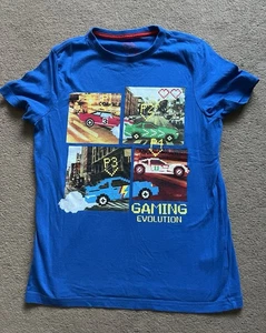 Blue T-shirt Cars 10 Years - Picture 1 of 2