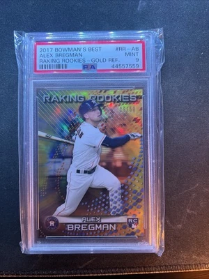 Bowman's Best 2017 - Raking Rookies Alex Bregman #RR-AB Gold Refractor/50 (RC) Foto 1 de 2