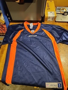 NFL Pro Line Vintage Denver Broncos Blue And Orange Jersey  Small mens - Picture 1 of 8