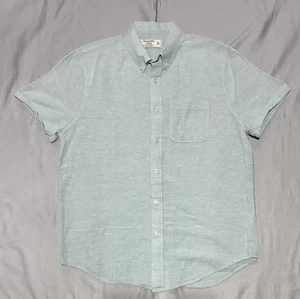 Abercrombie Fitch Hemd Herren Extra Large Grün Leinenmischung Sommer Freizeit Büro - Bild 1 von 11