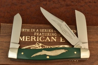 NAVAJA SCHRADE USA SW CUT 1976 AMERICAN EAGLE STOCKMAN THOMAS JEFFERSON (26688) Foto 1 de 4